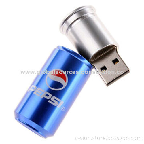 Promotional Cola Bottle-shaped USB Flash Drive, OEM/ODM Orders Welcomed